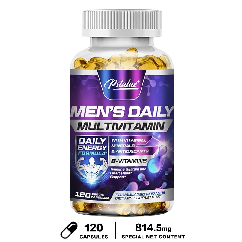 Men's Daily Multivitamin Supplement - Provides Cognitive Brain Health, Energy and Stamina, and Muscle Mass - GilloServ