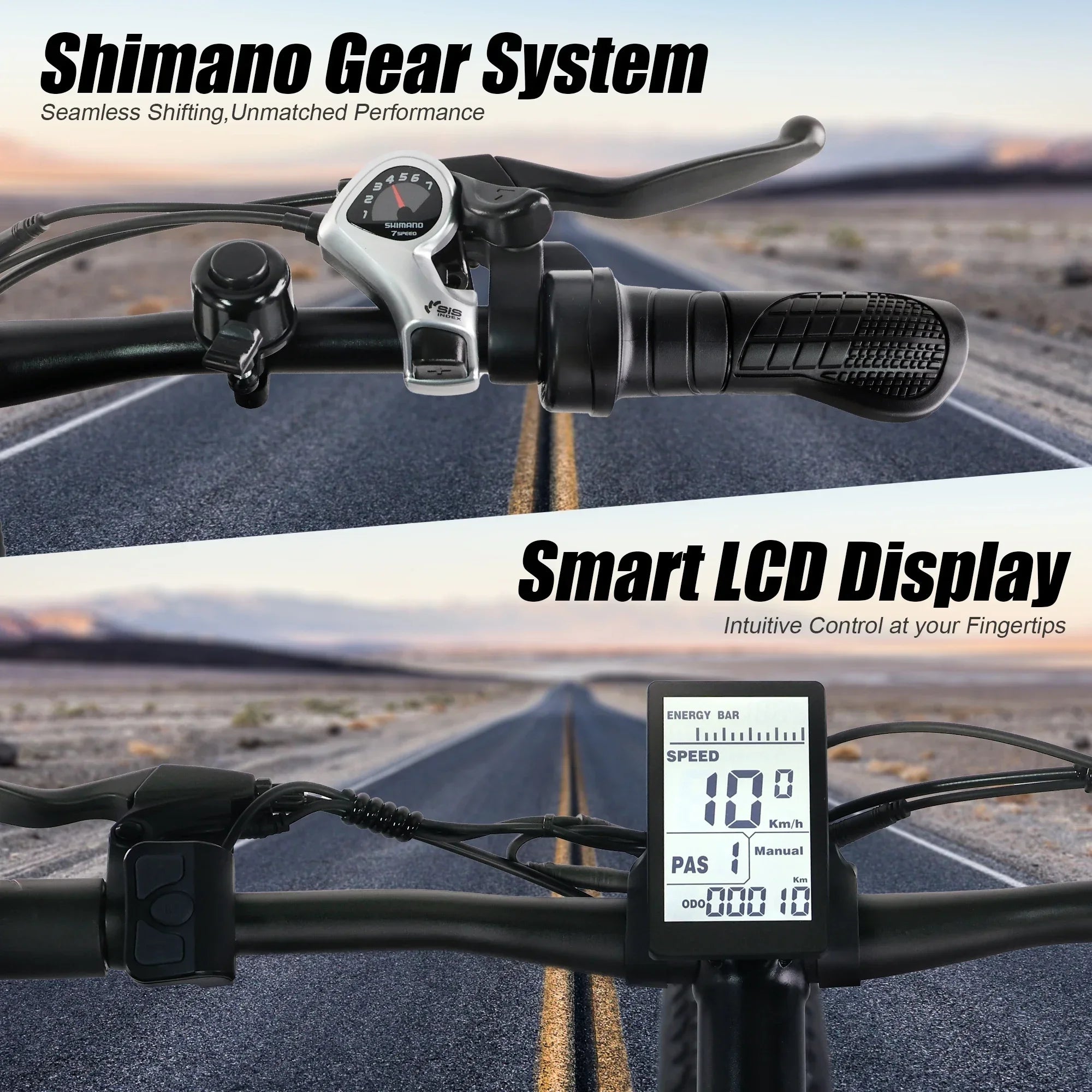 BEST PROF M26-2 Adult Electric Bicycle,250W Motor Electric bike, 8V 13AH Battery City E-bike, 26 Inch Fat Tire - GilloServ