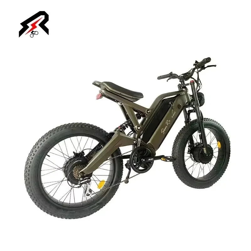 DUAL ELECTRIC DUAL DRIVE 1000W*2 Foldable Ebike Moutain Fat Tire 24inch - GilloServ