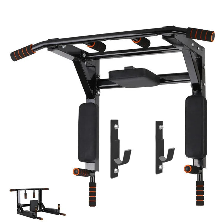 Wall Mounted Pull up Bar Chin up bar Multifunctional Dip Station - GilloServ