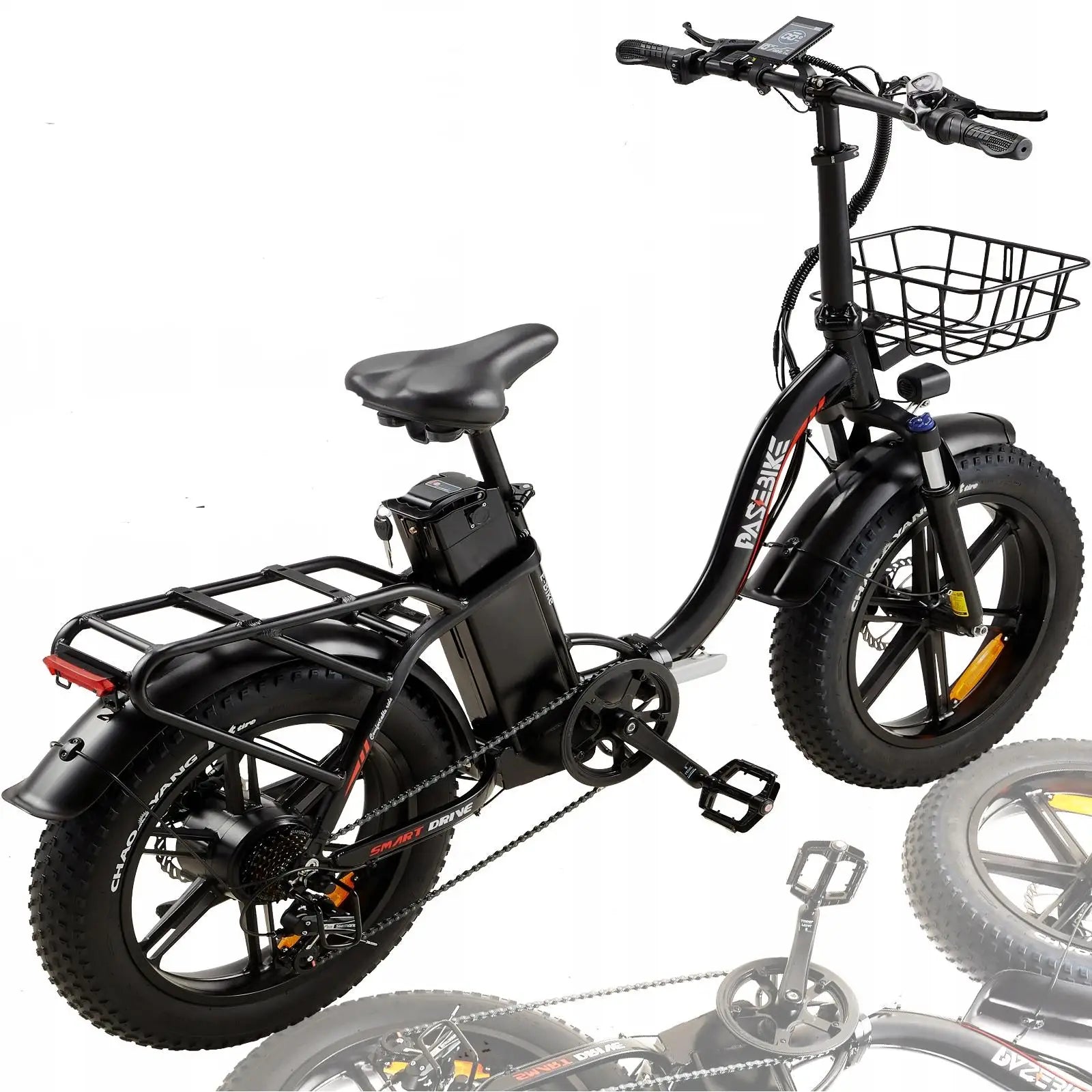 NEW BEST 20 Inch Fat Tire Ebike 750W Motor Battery Electric// Full Suspension //48V Best Mountain E Bike - GilloServ