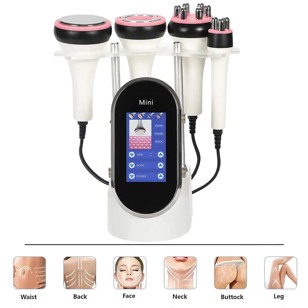 4-IN-1 40K Cavitation Radio Frequency Ultrasonic Slimming Machine Wrinkle Removal Weight Loss Skin Tightening Facial Beauty Tool - GilloServ