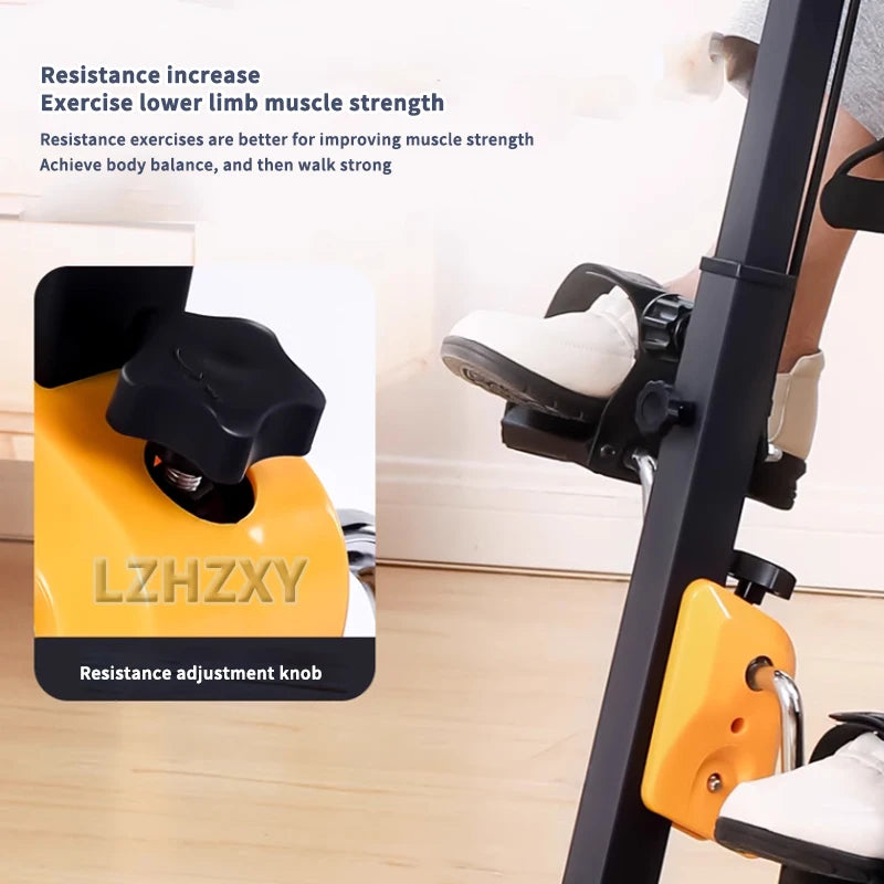 Indoor Mini Fitness Exercise Bike Treadmill Vertical Rehabilitation Bicycle Handrail Cycling Stepper Leg Pedal Trainer new - GilloServ