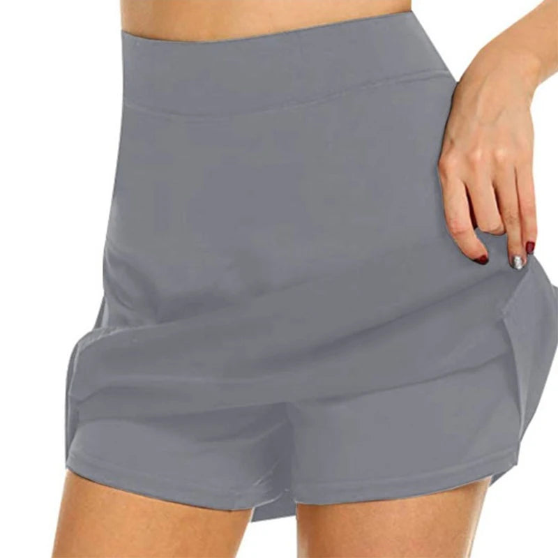 Women Sports Tennis Fitness Quick Drying Female Tennis Running SkIrt - GilloServ