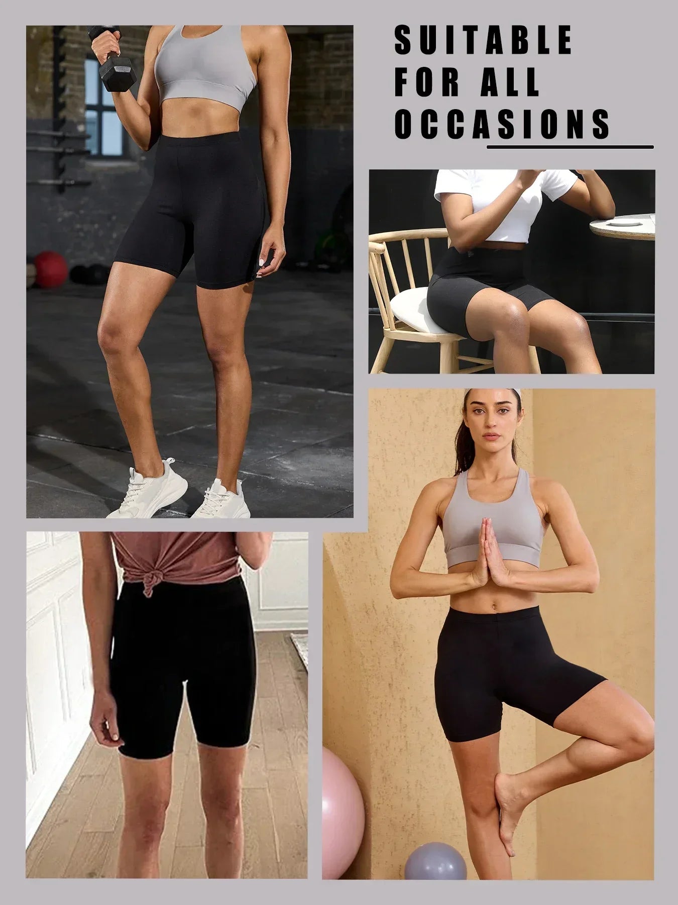 Women's Super Soft Biker Shorts// High Stretchy No See Through Workout Yoga  Pants - GilloServ