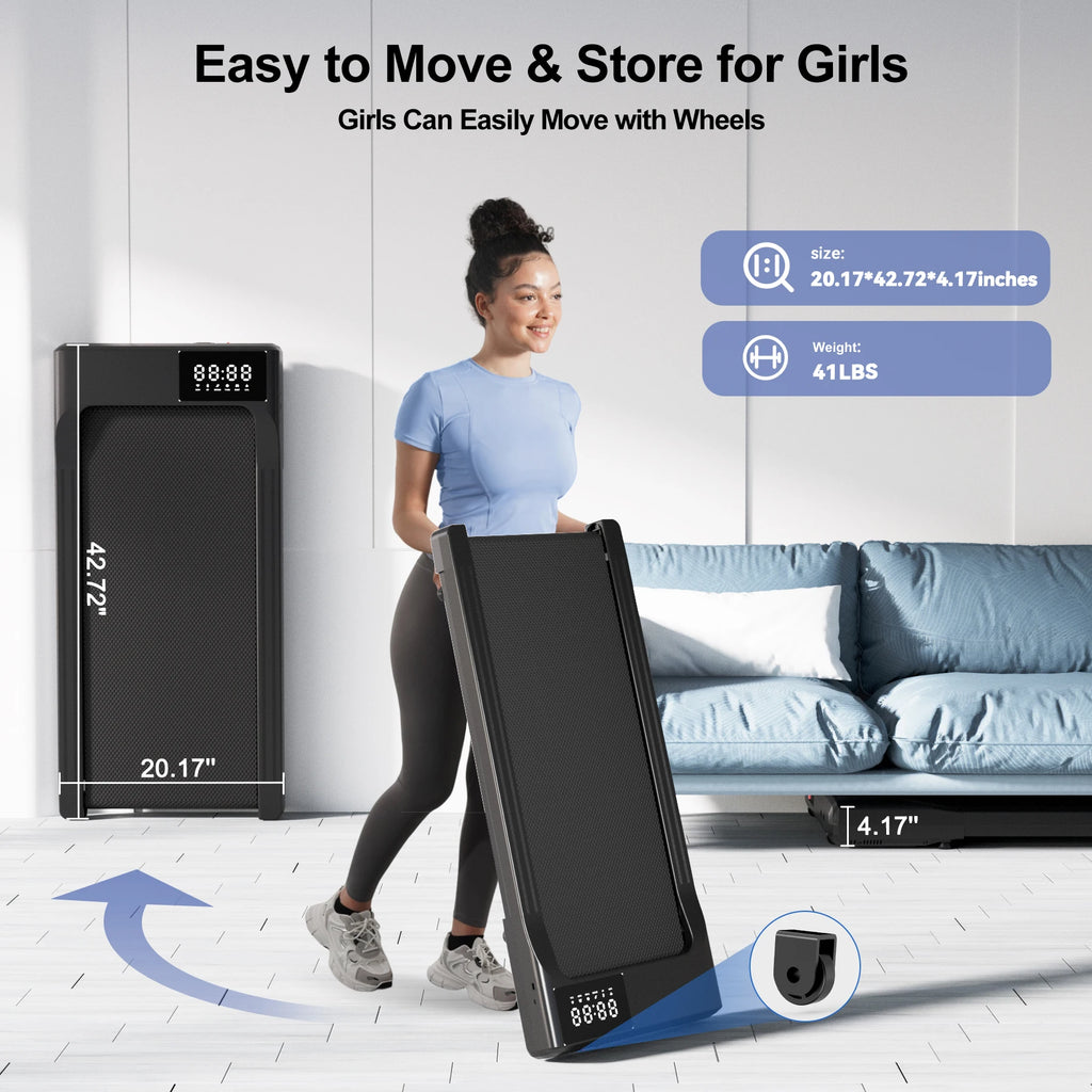 3-in-1 Portable Treadmill with Remote Control LED Display/// 2.5HP Silent Walkingpad - GilloServ