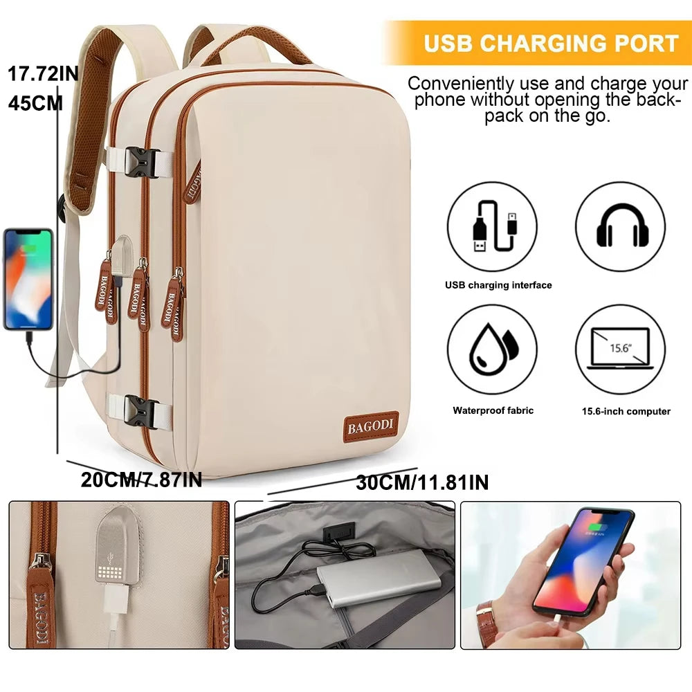 Buylor Travel Backpack for Women Men 45x20x30 Easyjet Cabin Bags Laptop Backpacks Carry on Backpack Casual Daypack for Weekender - GilloServ