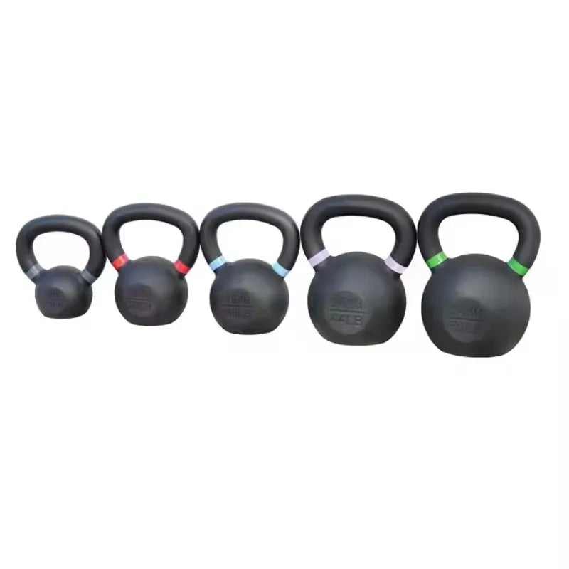 High Quality Cast Iron Competition Kettlebell 16KG// Powder Coated Gym Hot Selling Wide Handles Flat Bottoms for Fitness Training - GilloServ