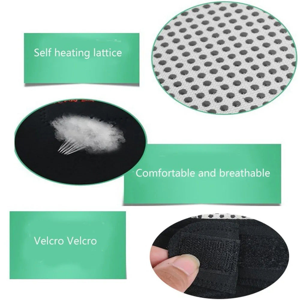 Self-heating Tourmaline Neck Magnetic Therapy Support Belt Black Protect Band Neck Support Massage Health Care - GilloServ
