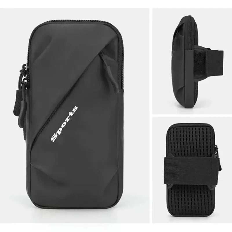 Running Phone Holder Jogging Bags for iPhone Samsung Universal Waterproof PU Sports Armband Phones Arm Bag Running Accessory - GilloServ