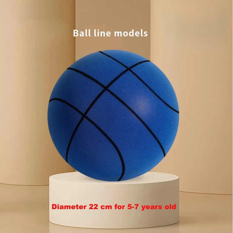 Bouncing Mute Ball Indoor Silent Basketball cm and Basket Foam Ball Sports - GilloServ