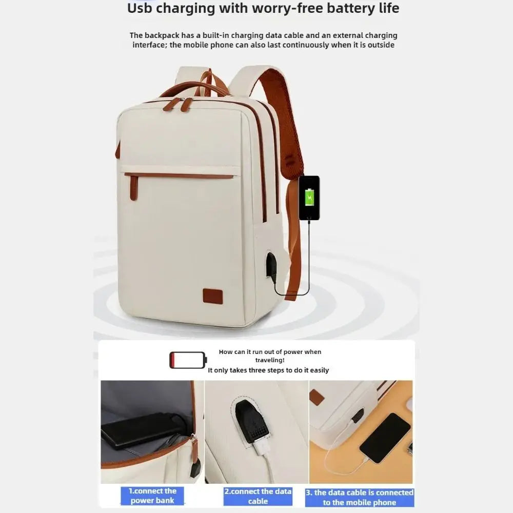 15.6-Inch Laptop Business Backpack Fashion Wear-resistant Bag Large Capacity - GilloServ