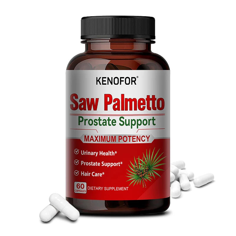 KENOFOR Saw Palmetto Extract Supplement - Supports Good Sleep, Prostate and Urinary Tract Health, Promotes Hair Growth - GilloServ