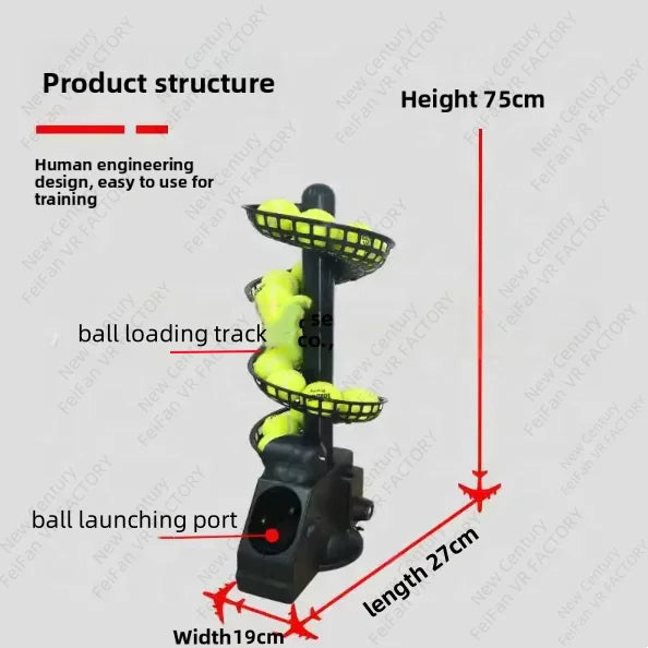 HOT NEW Smart Practice Launching Throwing Ball Training Equipment Feeder Robot Tennis Ball Sports Machine Launcher Robot Feeder - GilloServ