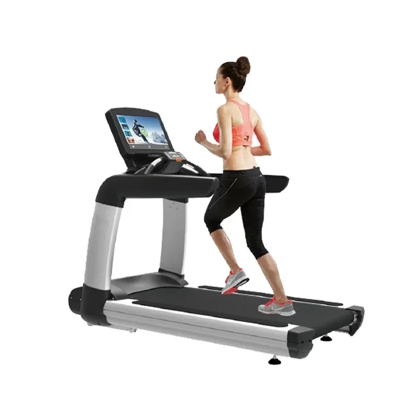 Commercial Electric Treadmill with LED Display Touch Screen Gym Cardio Fitness Running Machine Heart Rate Test Sports Equipment - GilloServ