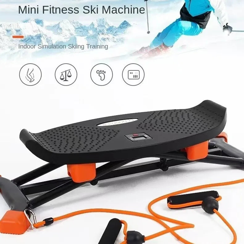 Ski Machine Swinging Step Machine Indoor Leg Exercise Fitness Equipment Home Stepper - GilloServ
