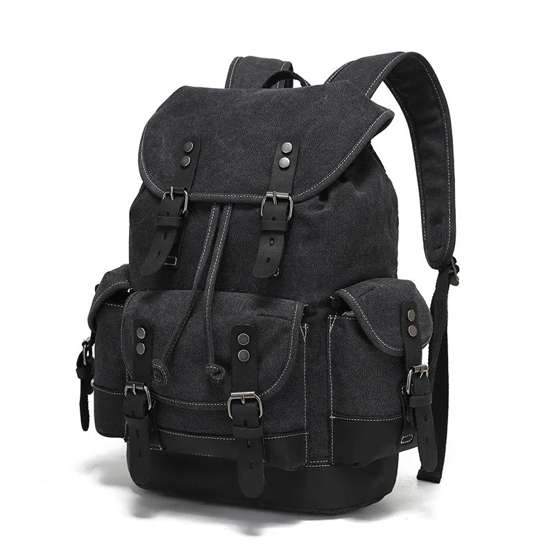 Vintage Canvas Backpacks for Men Laptop Daypacks Waterproof Rucksacks - GilloServ