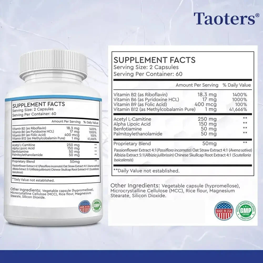 Alpha Lipoic Acid Vitamin Supplement Antioxidant Supports Bone and Nerve Health Improves Circulation Overall Health - GilloServ