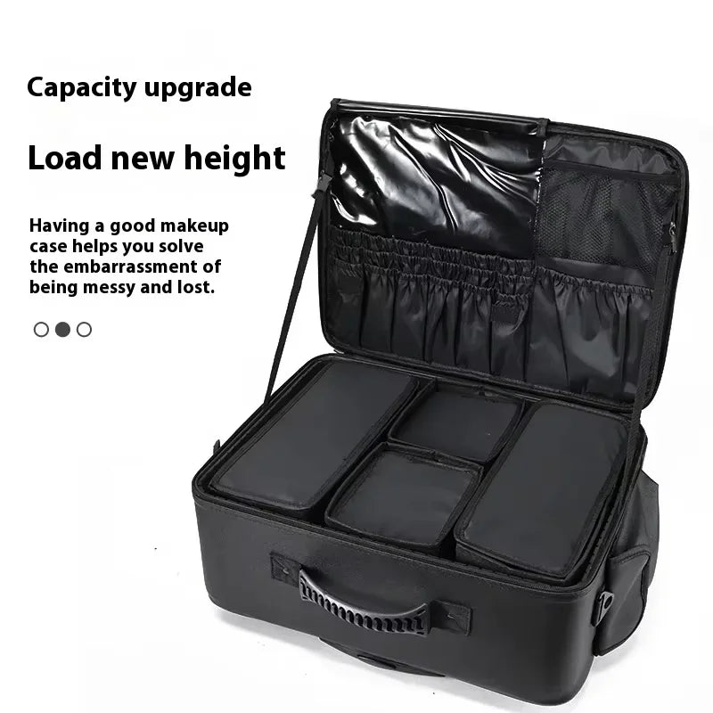 High quality briefcase Travel Makeup Bag Luggage Suitcase for Artists - GilloServ
