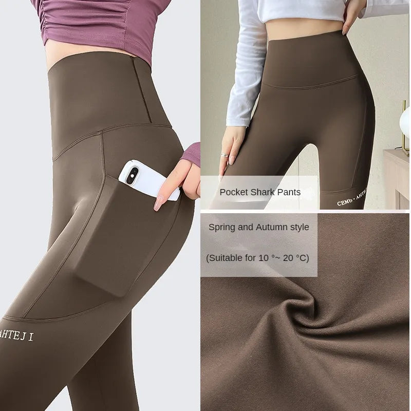 Leggings women's wea high waist hip lifting leggings yoga sports - GilloServ