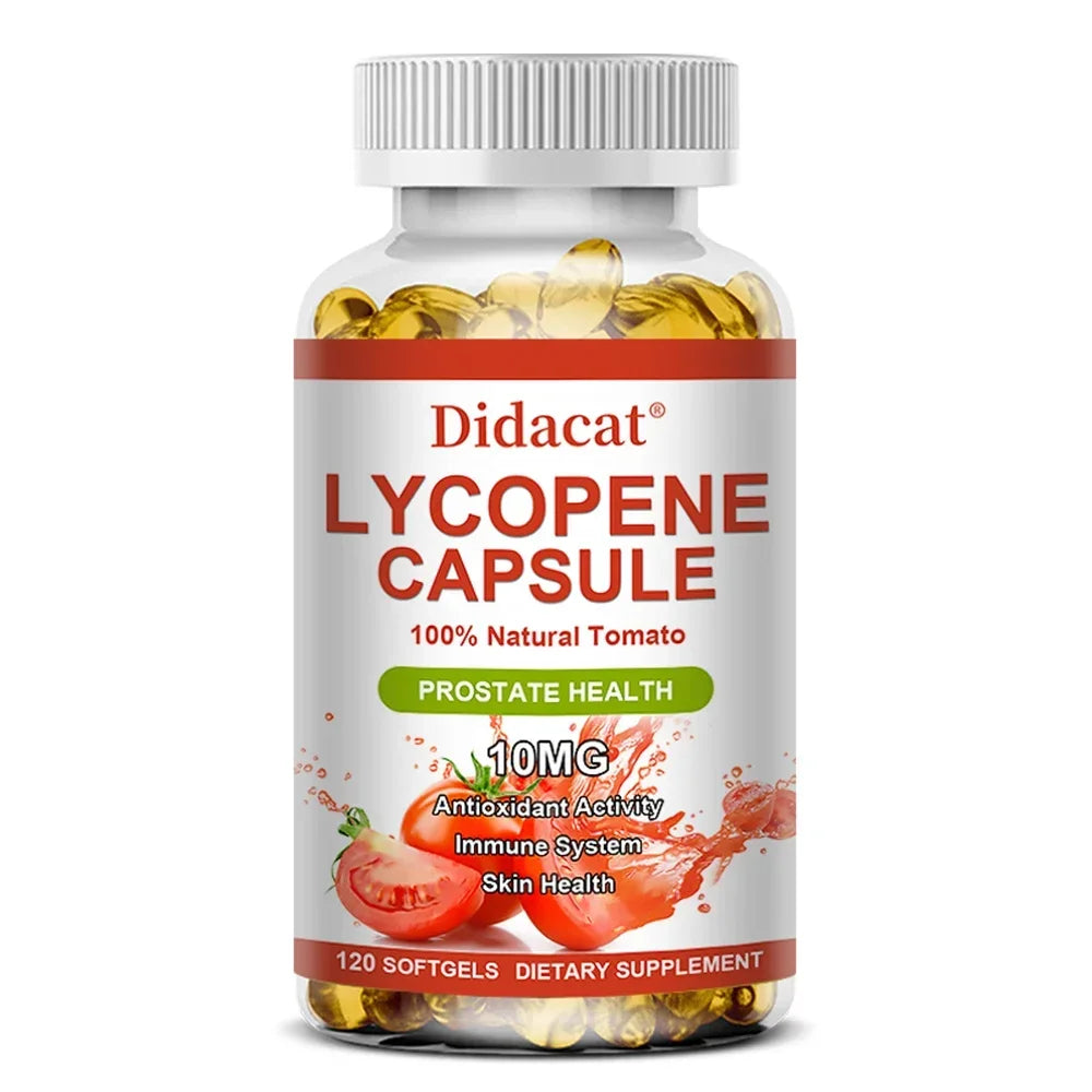 Lycopene Capsules - Prostate Health, Urinary Tract Health, Enhance Immunity,Tomato Extract,Gluten-Free - GilloServ