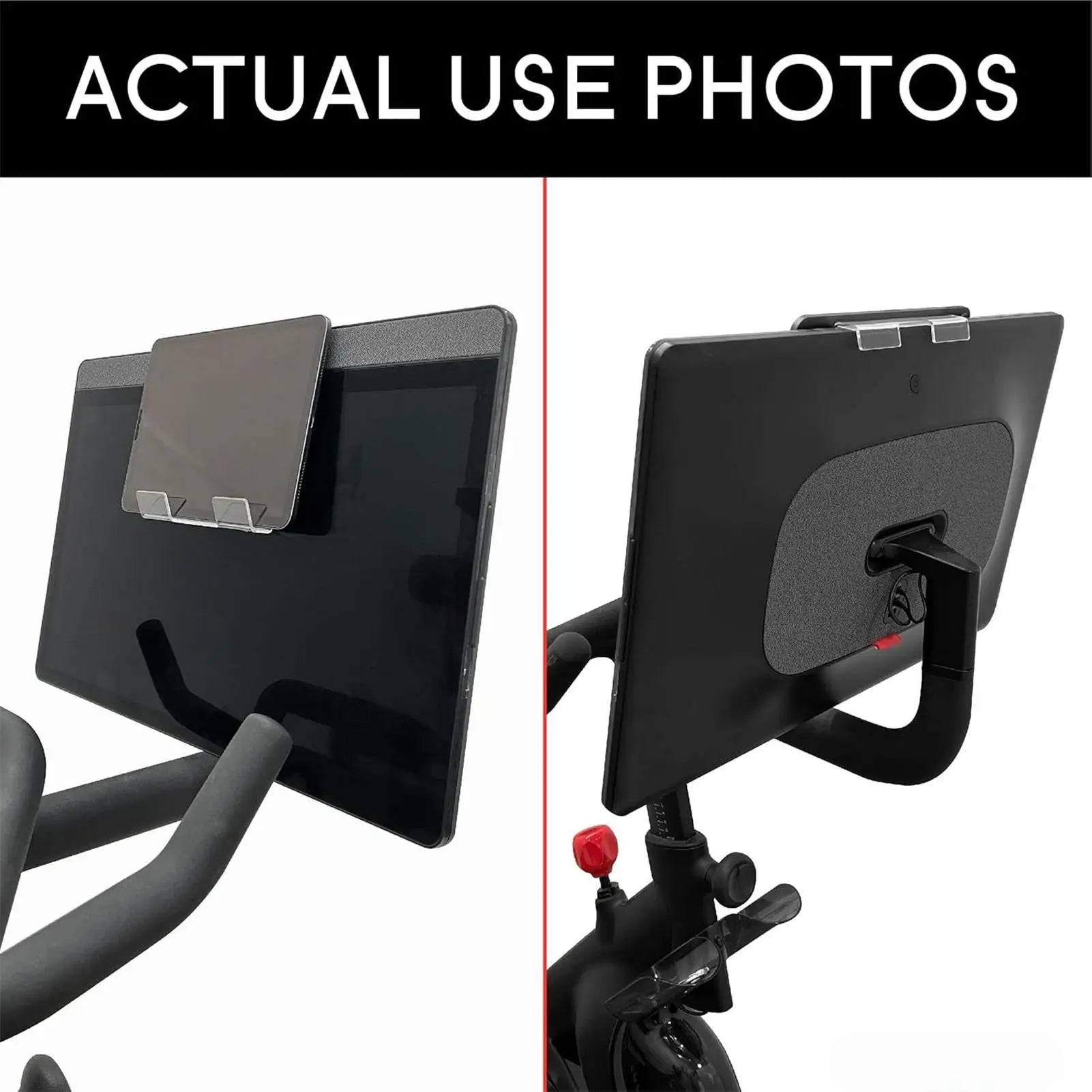 Book Holder for Treadmill Clear Acrylic Exercise Bike Phone Stand Home Fitness Accessory Gym Workouts Tablet Bracket for Bike - GilloServ