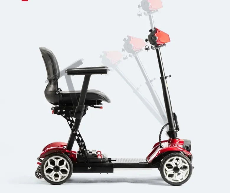 Lightweight Adult & Elderly Mobility Scooter 4-Wheel Electric Rollator Walker - GilloServ