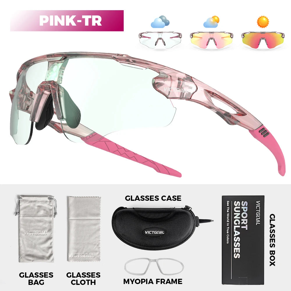 Photochromic Cycling Sunglasses for Men Women Sports UV400 - GilloServ