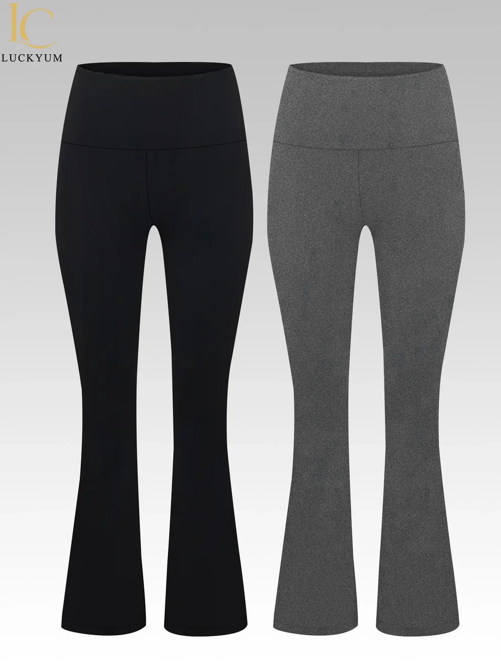 2 Pack Women's Super Soft High Waisted Yoga Pants - GilloServ