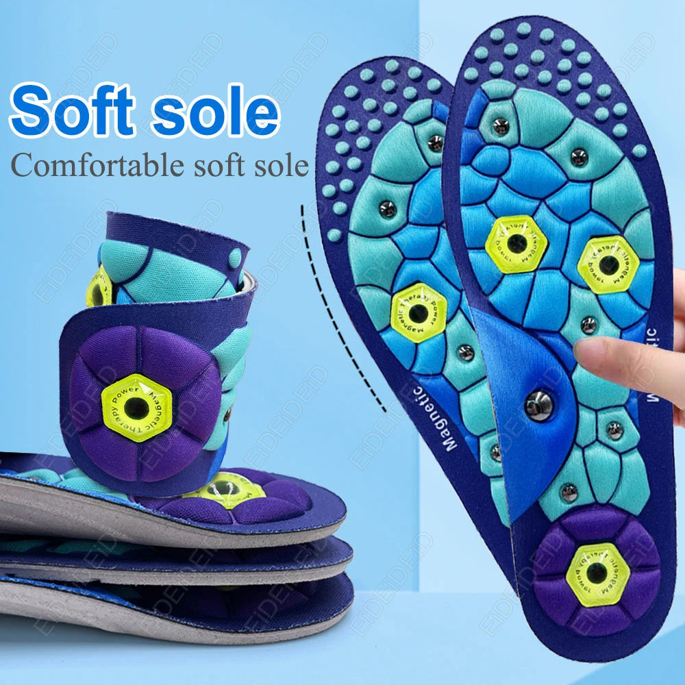 New Magnetic Therapy Sports Insoles for Massage Foot Weight Loss Slimming - GilloServ