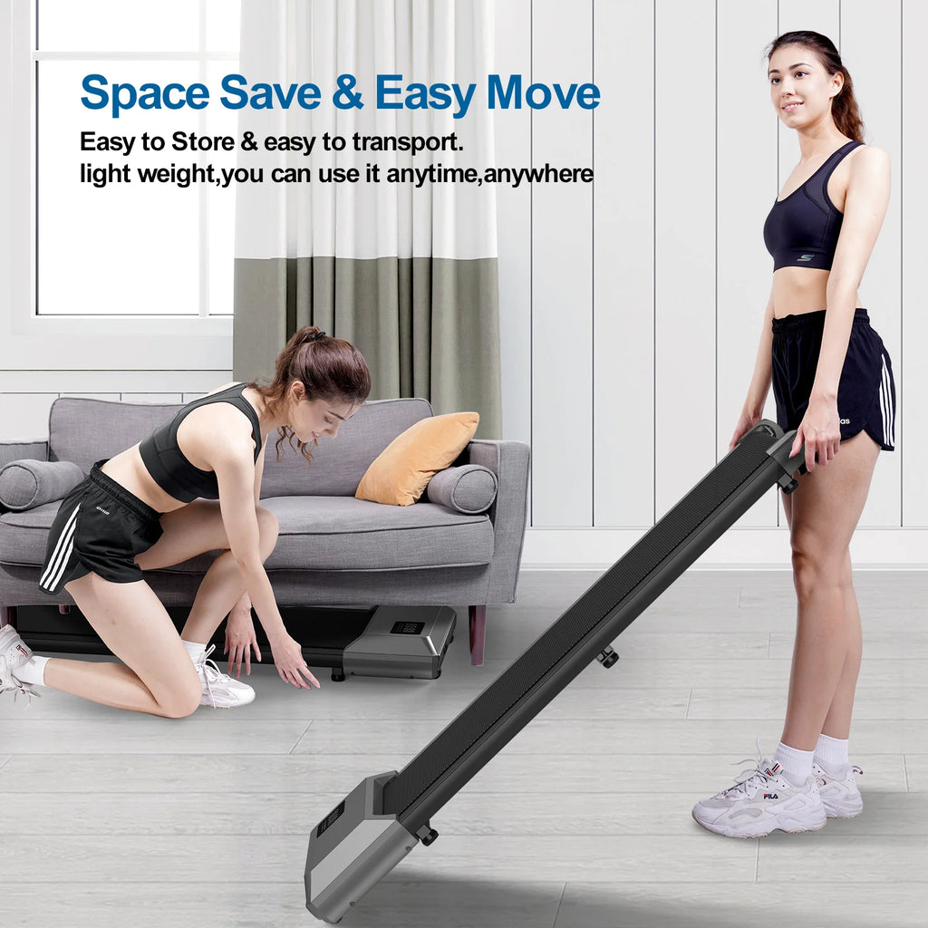 2 in 1 Walking Pad Mini Treadmill Portable for Home & Office /LCD Screen Max 250lbs/ Quiet Treadmills - GilloServ