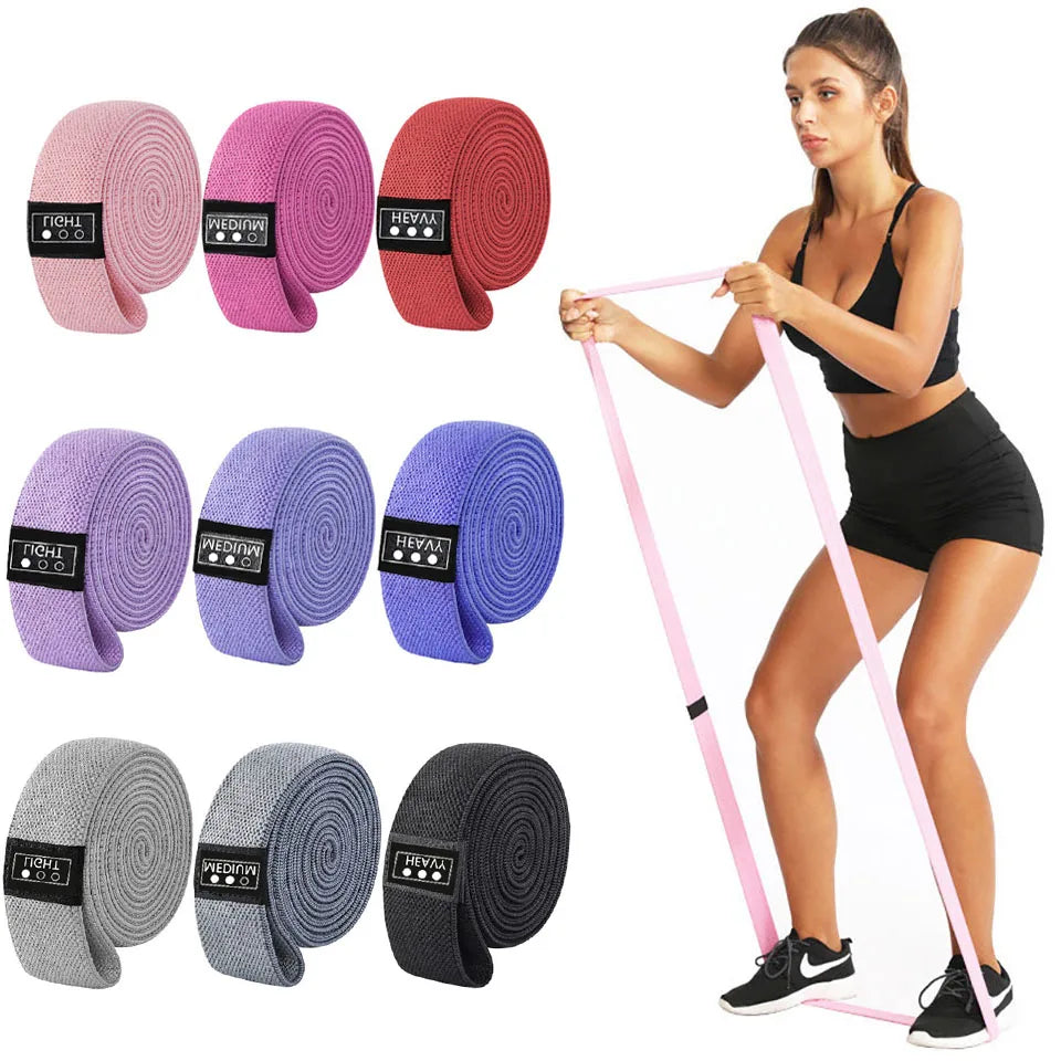1Pcs Resistance Band Yoga Pilates Fitness Elastic Band Bodybuilding Sports - GilloServ