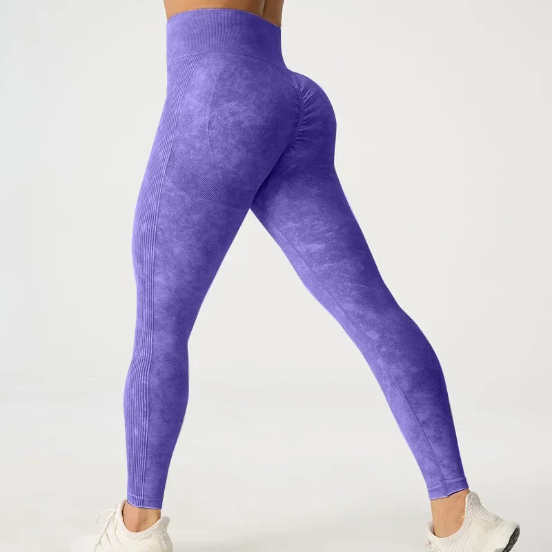 High Waisted Frosted Yoga Pants External Wear Hip Lifting Training Fitness Pants - GilloServ