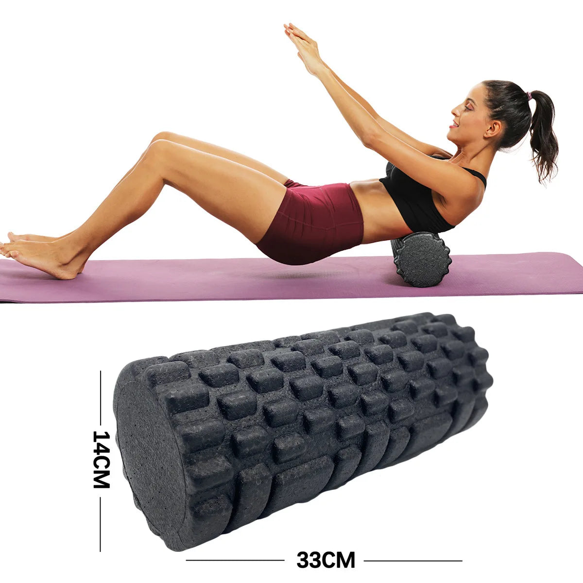 30/33cm Fitness Foam Roller Yoga Massage Roller EPP Pilates - GilloServ