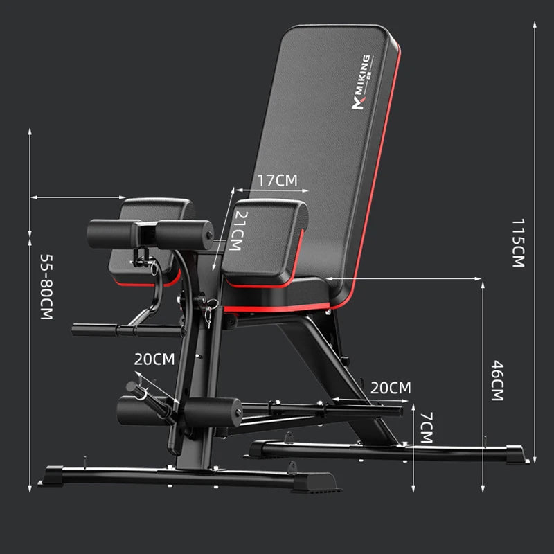 New Upgraded Multi-function Weightlifting Bench, Home Abdominal Waist Fitness Bench, Dumbbell Training Auxiliary Stool - GilloServ