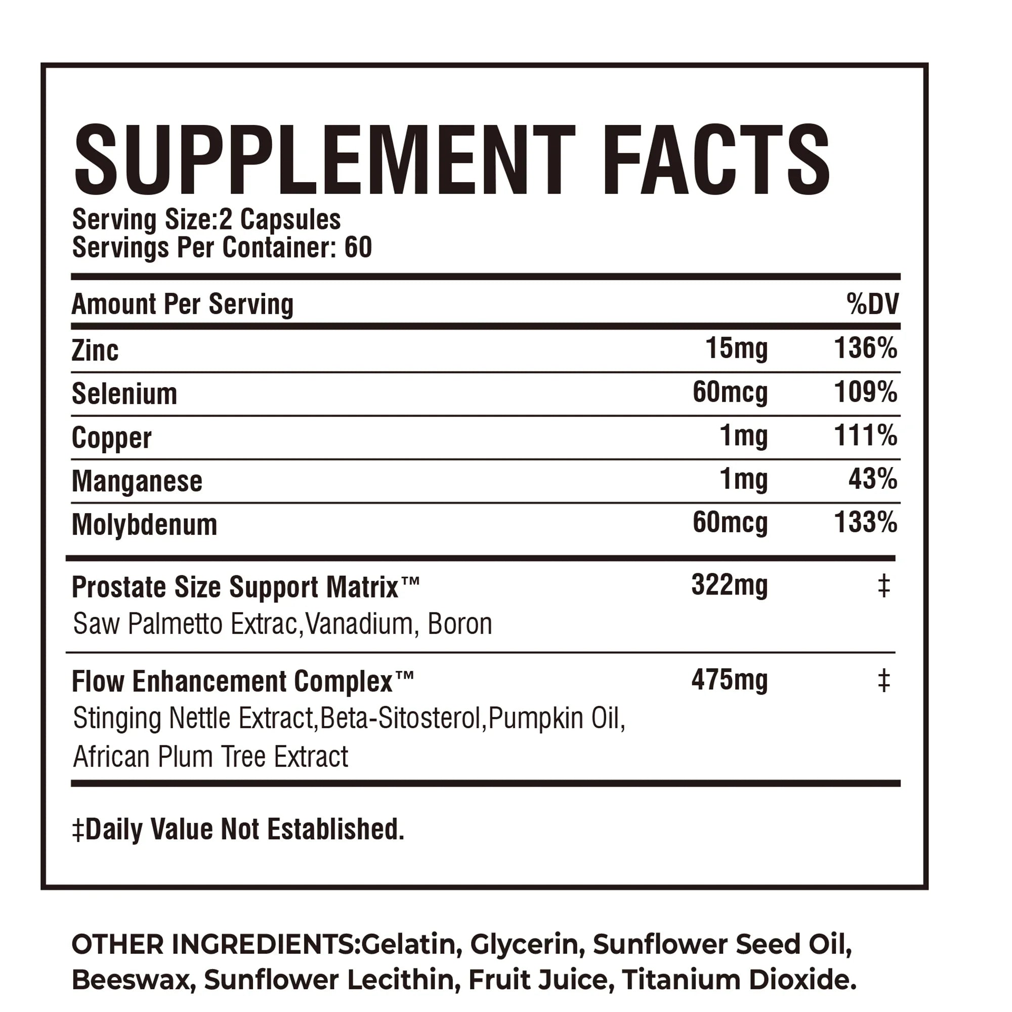 Prostate Support Capsules - with Natural Saw Palmetto - Supports Urinary Tract and Bladder - GilloServ
