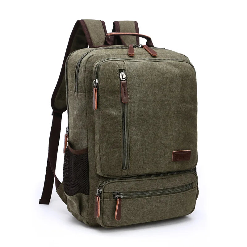 Vintage Canvas Backpack Men Large Capacity Travel - GilloServ