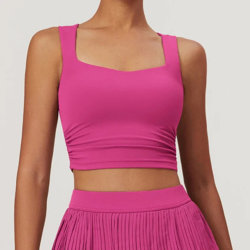 Women High Support Shockproof Sports Bra Impac Athletic Vest Quick-Dry - GilloServ