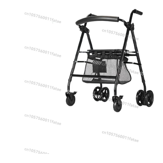 Portable Assistive Walking Support Rollator，Foldable Walker with Seat & Adjustable Height - GilloServ