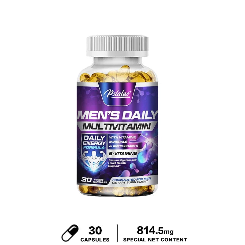 Men's Daily Multivitamin Supplement - Provides Cognitive Brain Health, Energy and Stamina, and Muscle Mass - GilloServ