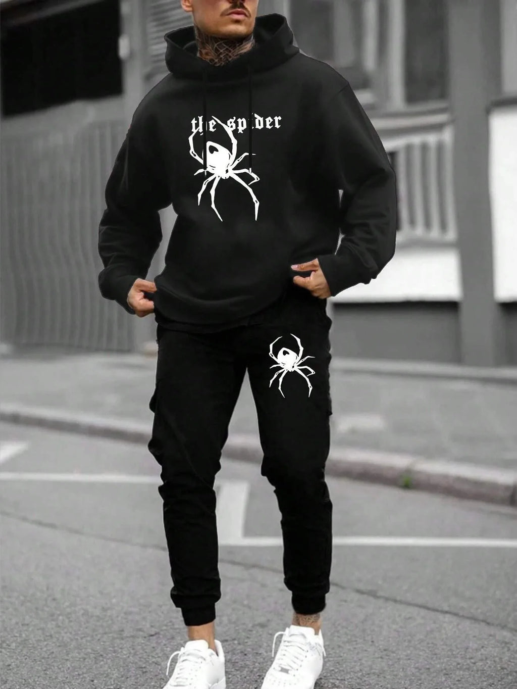 Tracksuit Sets Men's Casual Fleece Warm Hoodies Pants 2PCS Mens Long Sleeve Sport Suit Male Pullover Hoodies Sports Clothing - GilloServ