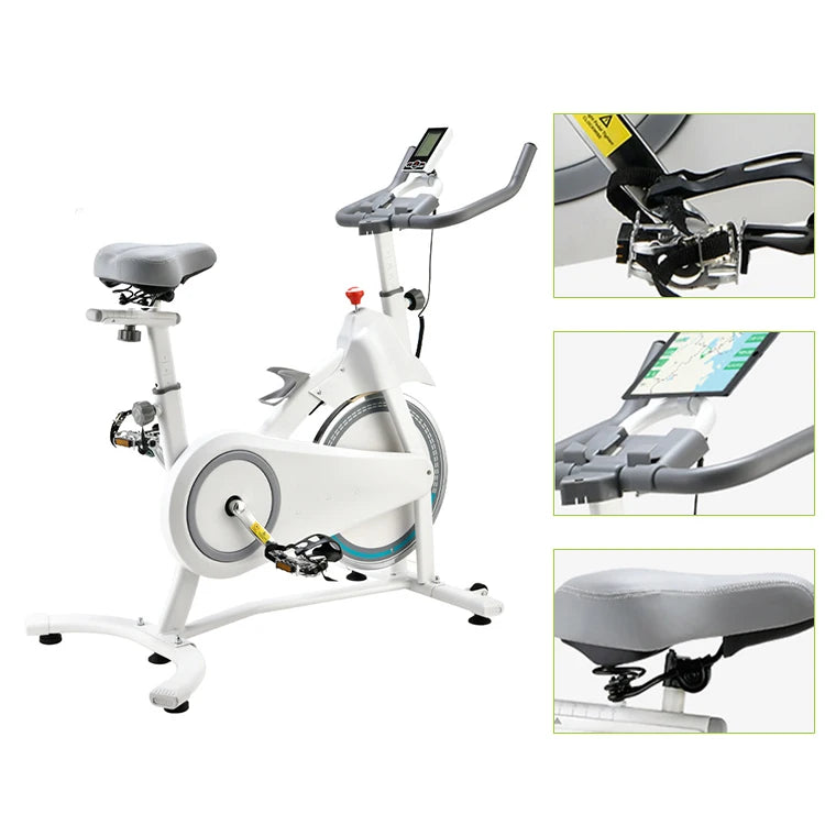 Dynamic Spinning Bike Physiotherapy Freewheel Exercise Bike Stationary Bike with Monitor Mount - GilloServ