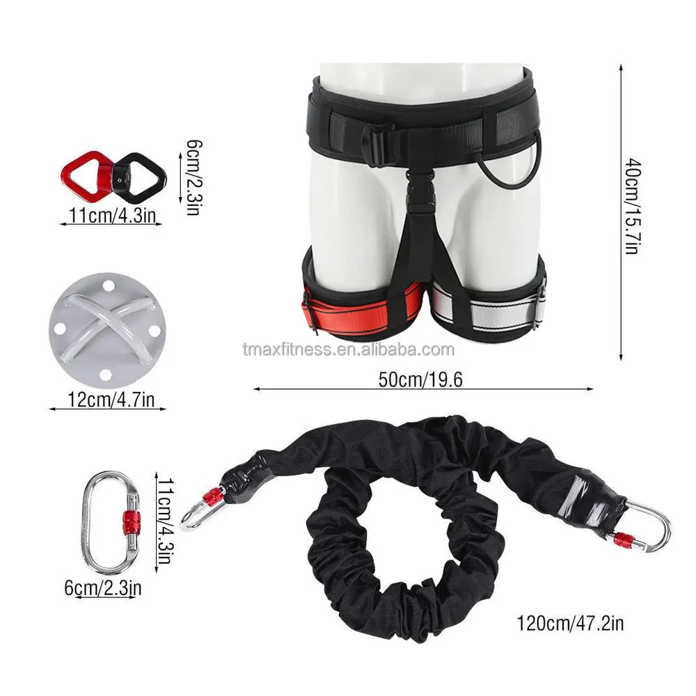 Aerial Yoga Cord Kit Pilates Elastic Suspension Sling Trainer// Yoga Bungee Dance Jumping Rope - GilloServ