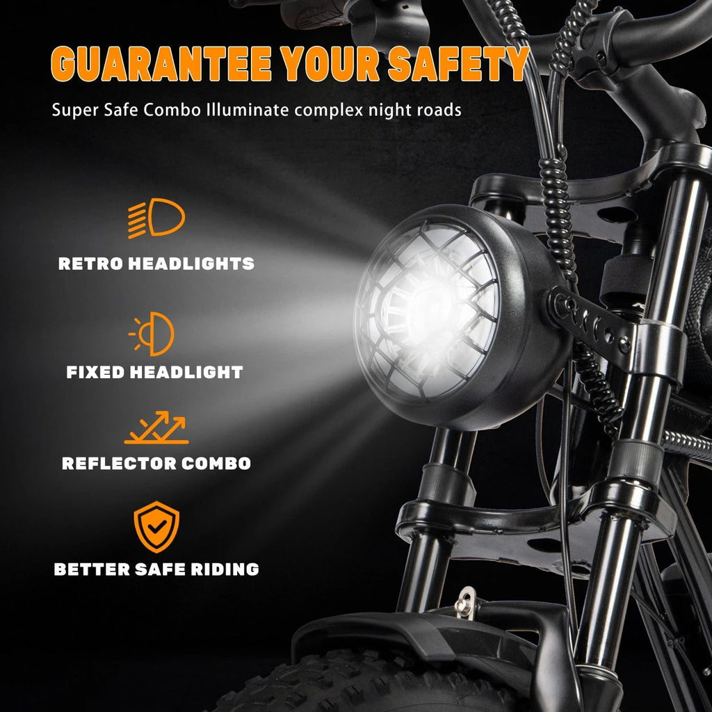 Electric Bike for Adults 1500W 33MPH 48V 20Ah Removable Battery 20" All Terrain for Mountains Sand - GilloServ