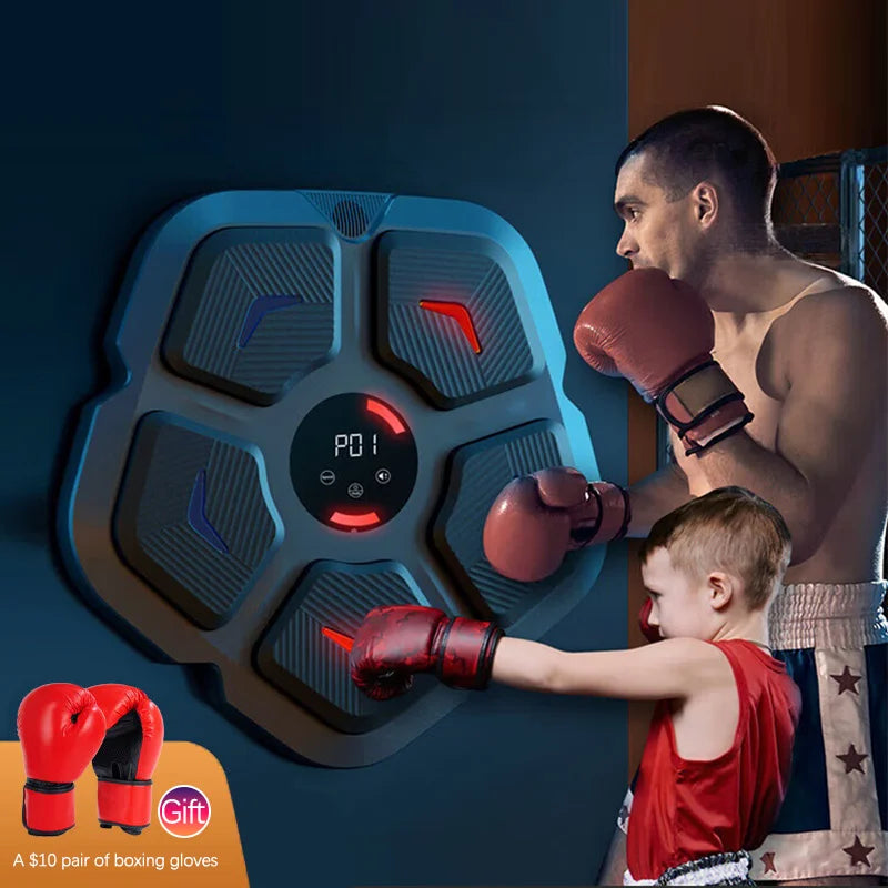 Music-Supported Boxing Training Machine Installation - Free Family Fitness Equipment for Adults and Children - GilloServ