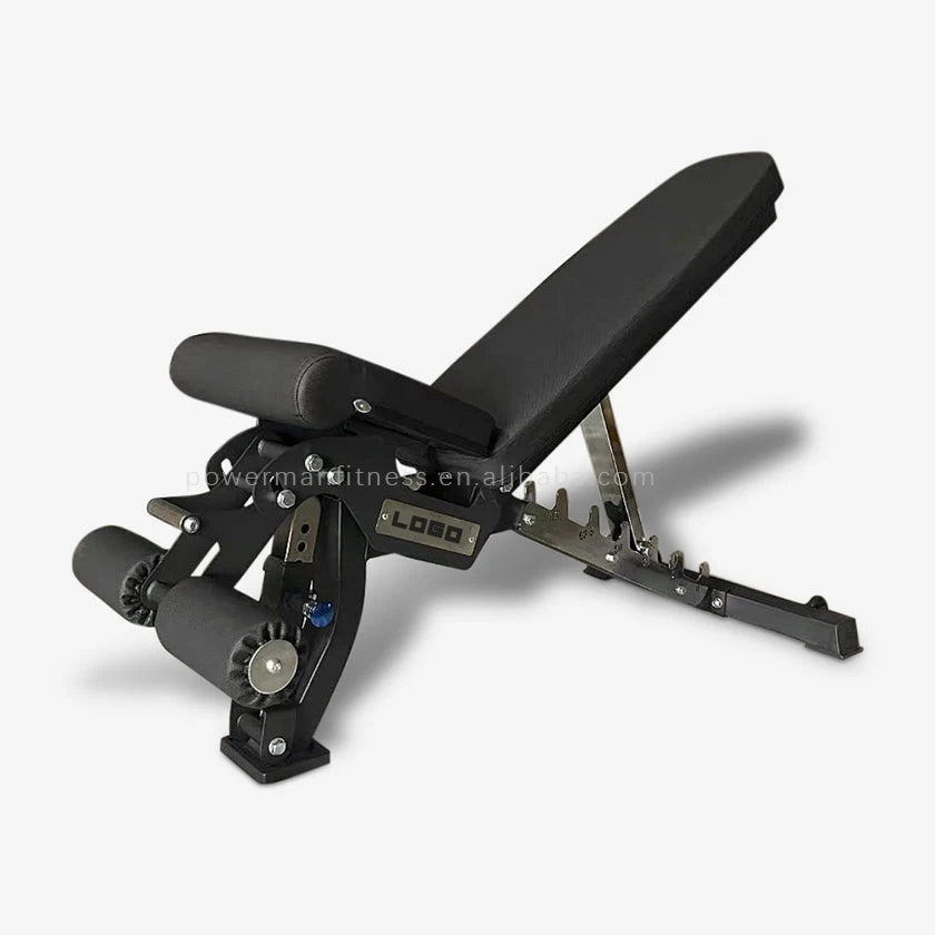 Fitness Equipment Home Gym Strength Training Red Adjustable Workout Weight Bench - GilloServ