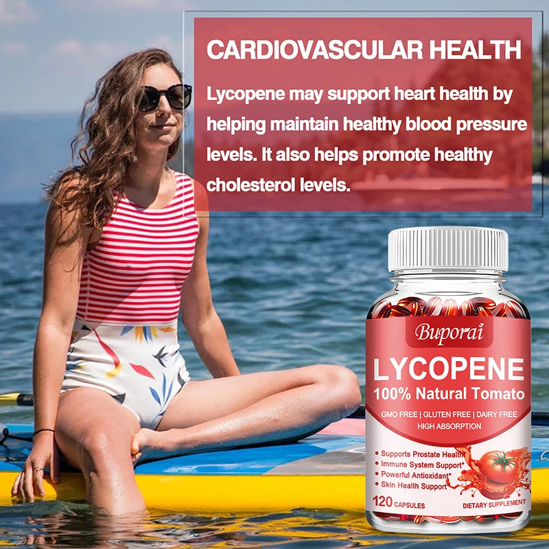 Lycopene Capsules - Promotes Prostate, Heart, Vision Health, Immune Support, Antioxidant - GilloServ
