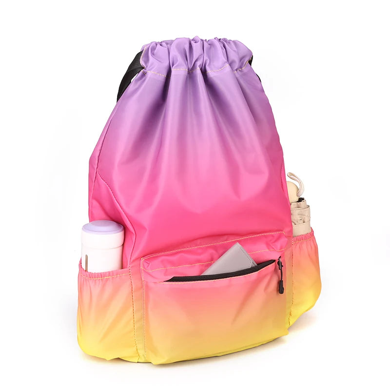 Bundle Pocket Backpack Waterproof Nylon Swimming/Basketball/Soccer/Volleyball/Bag - GilloServ