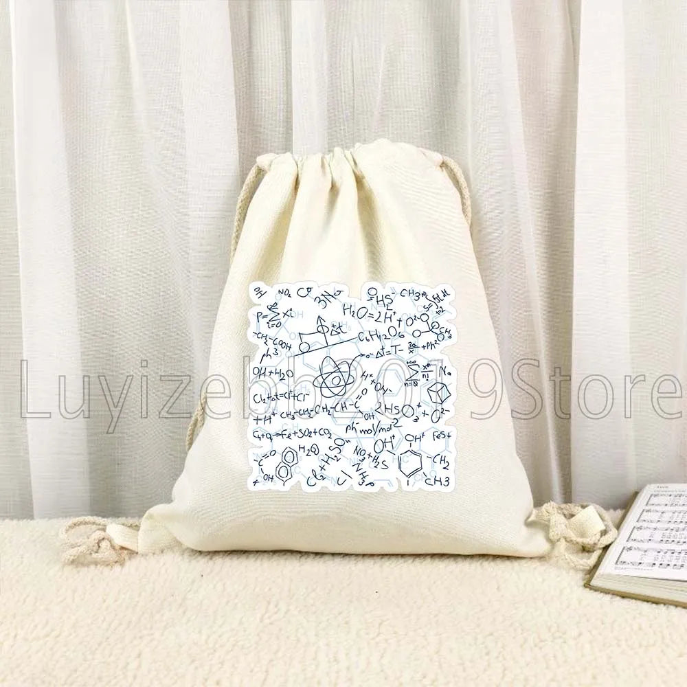 Funny Chemistry Biology Science Art Cute Gifts Canvas Drawstring Bags - GilloServ
