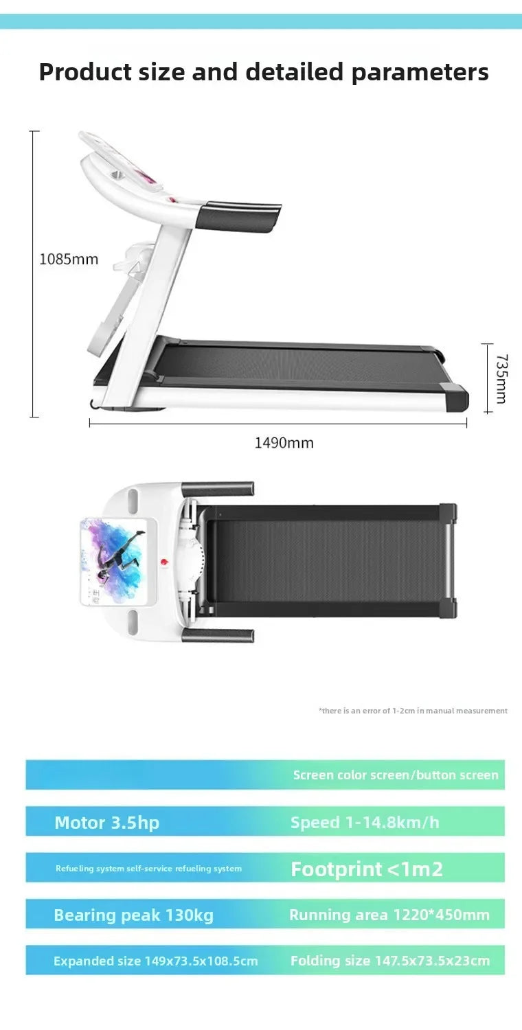 Gym Small Family Silent Folding Indoor Sports Treadmill - GilloServ